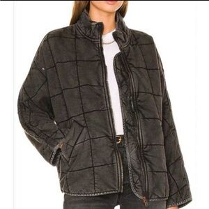 Free People Quilted Dolman Jacket